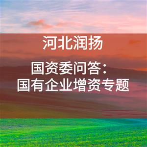 国资委问答：国有企业增资专题