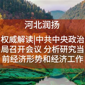 权威解读 | 中共中央政治局召开会议 分析研究当前经济形势和经济工作