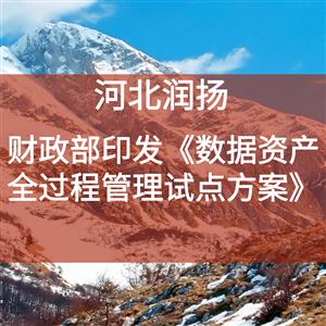 财政部印发《数据资产全过程管理试点方案》