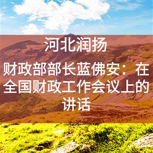 财政部部长蓝佛安：在全国财政工作会议上的讲话