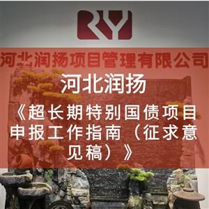 《超长期特别国债项目申报工作指南（征求意见稿）》